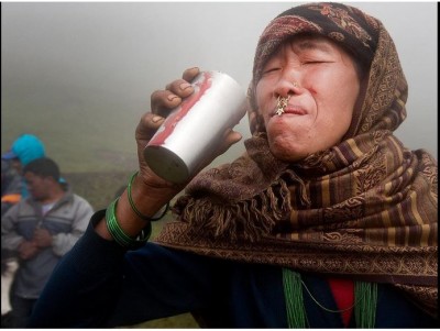 Blood drinking festival In Myagdi and Manang